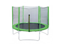Батут DFC Trampoline Fitness 14ft наружн.сетка, св.зел. (427см)