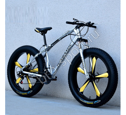 Велосипед Fatbike Beinaiqi-2 серебро на дисках