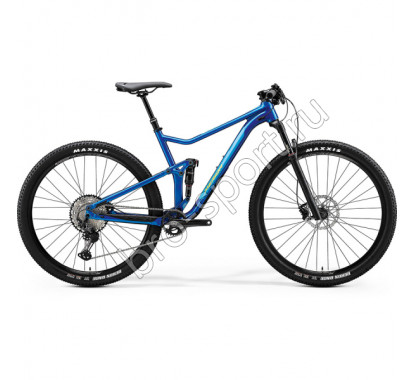 Велосипед Merida One-Twenty RC 9.XT Edition GlossyMediumBlue/LimeGreen 2020 37769 M(17.5')(33302)